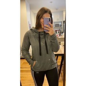 HYBA GREY MEDIUM HOODIE WITH POCKETS